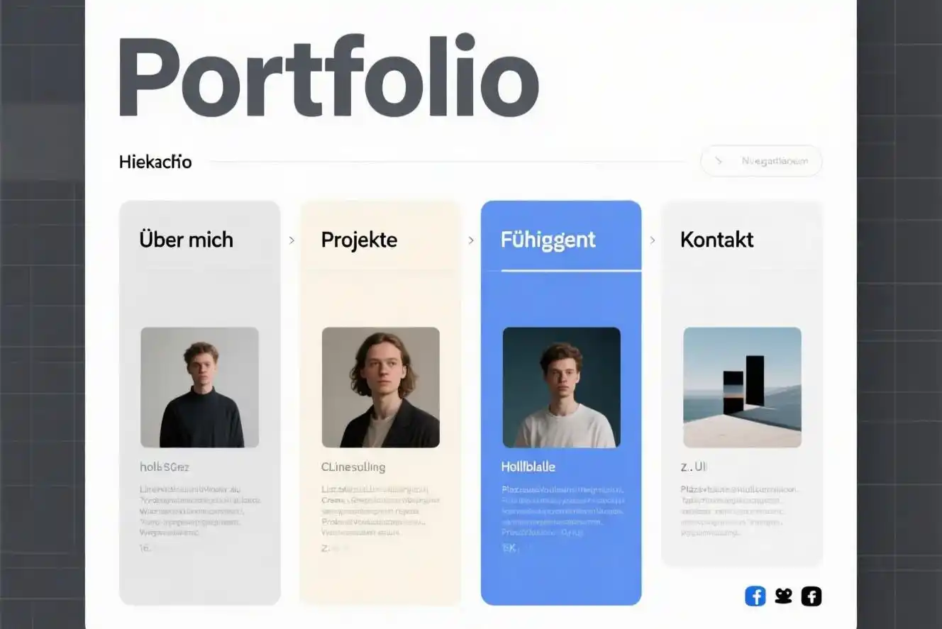Portfolio Struktur Beispiel